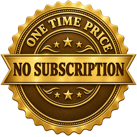 One-time price. No subscription.